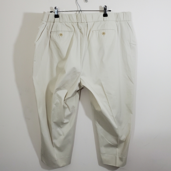 Talbots Heritage Cropped Khaki Tan Beige Elastic Waist Pants NWT Size 22W Petite - Picture 6 of 11